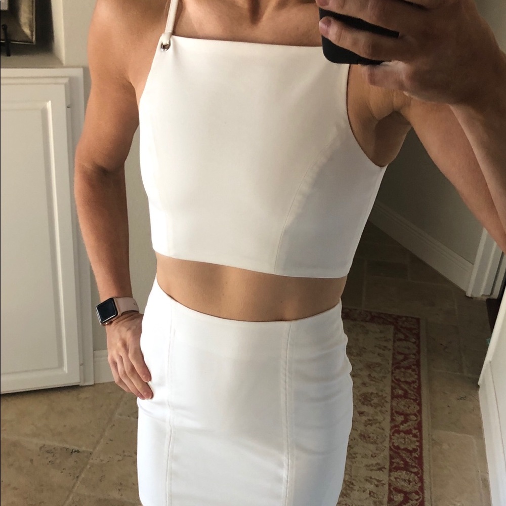 Crop top and skirt!